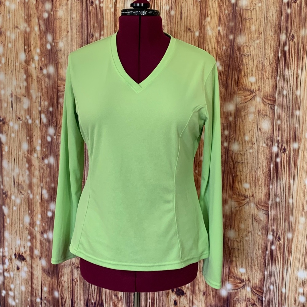 Bimini Bay Athletic Sun Shirt Large Lime Green